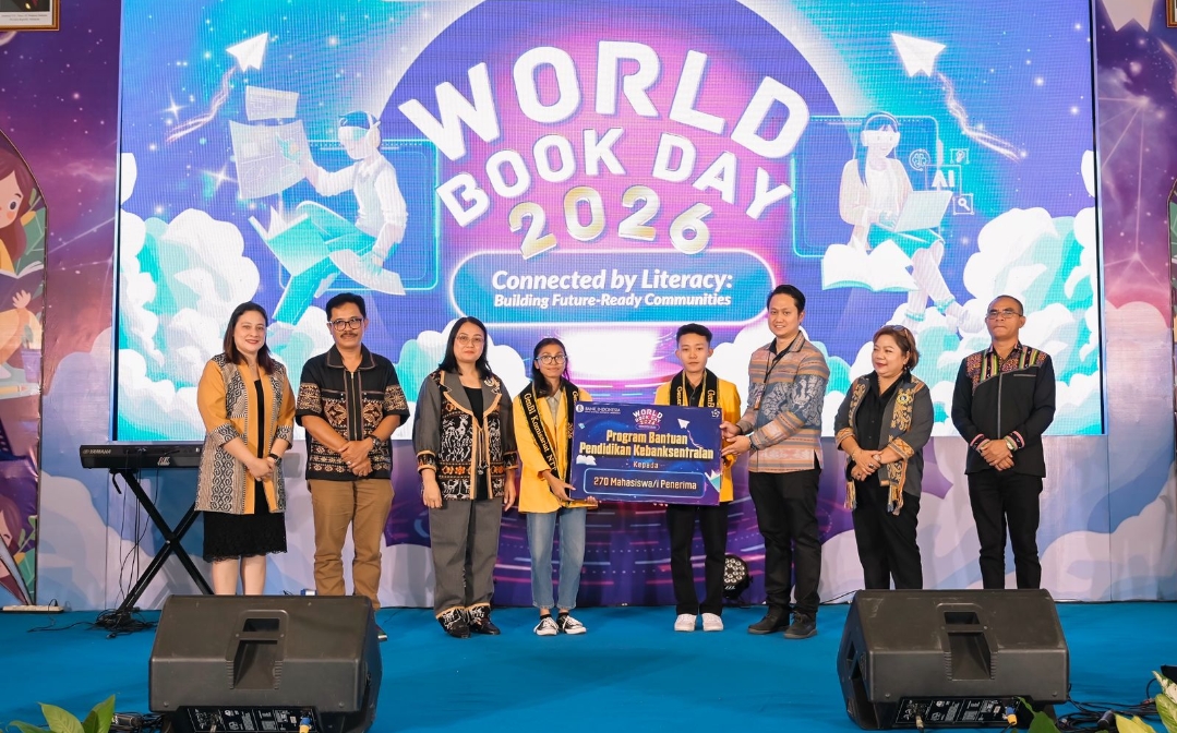 BI NTT Gandeng Bunda Literasi dan Dee Lestari, Salurkan 1.000 Buku di World Book Day 2026
