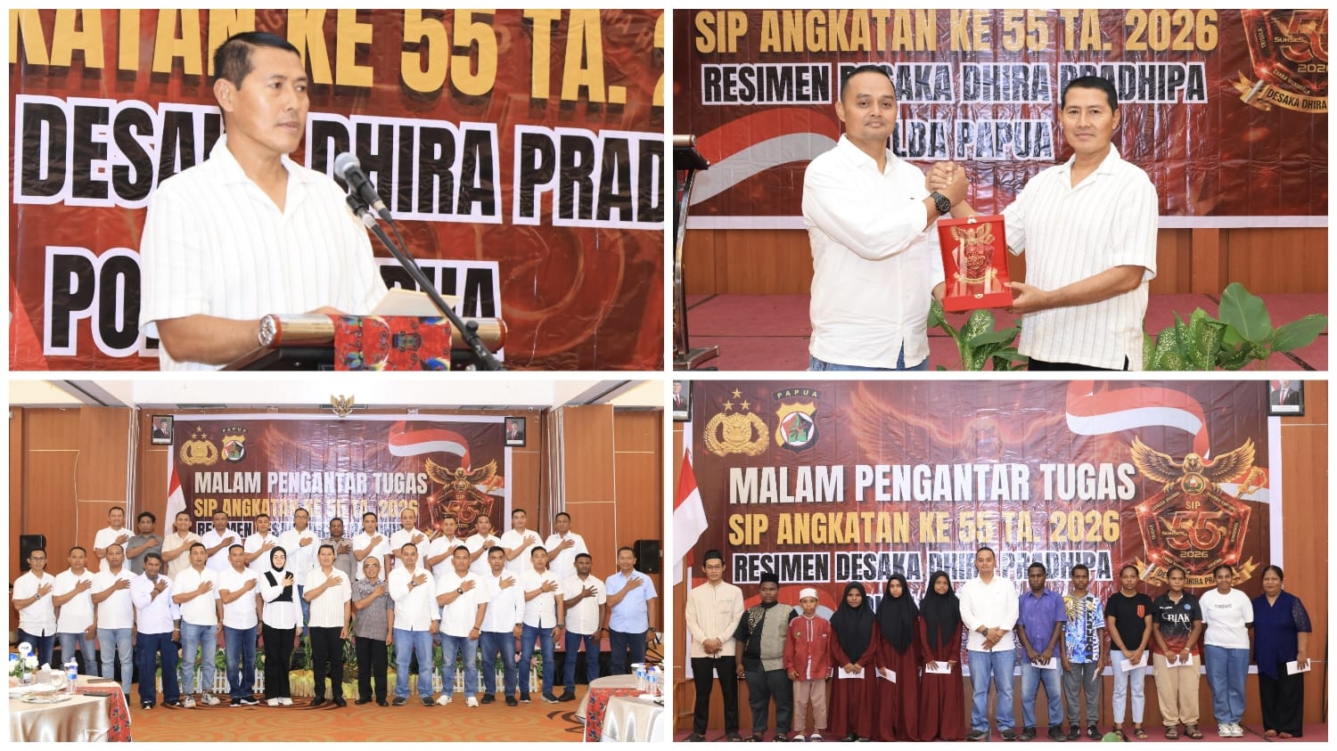 Wakapolda Papua Brigjen Muhajir Lantik 55 Perwira Baru SIP Angkatan Ke-55, Tekankan Kepemimpinan dan Pelayanan di Wilayah Kompleks