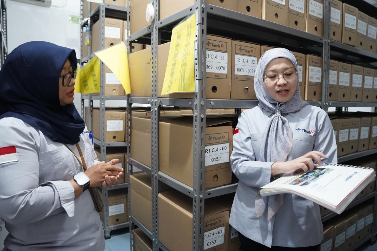 PT TIMAH Raih Sertifikat ISO 30301:2019 untuk Pengelolaan Arsip Digital, Akreditasi AA dari Arsip Nasional