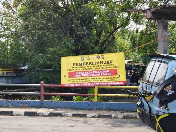 Perbaikan Jalan Iskandar Muda di Neglasari Tangerang Dimulai Rabu, Simak Rute Alternatif untuk Hindari Buka-Tutup