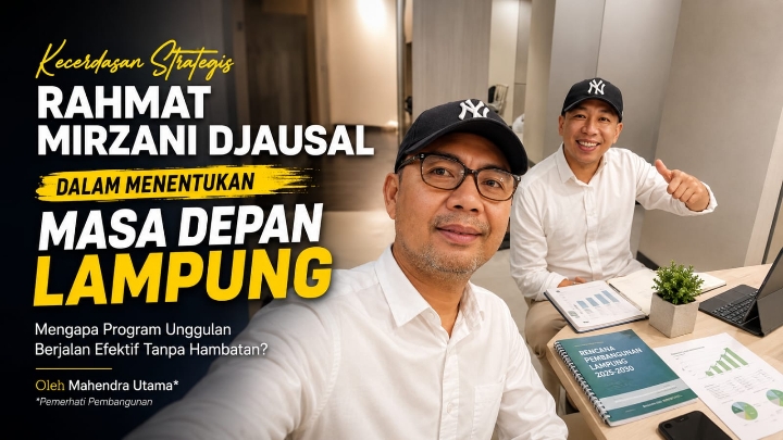 Gubernur Lampung Rahmat Mirzani Djausal Dinilai Terapkan Kecerdasan Strategis, Program Unggulan Berjalan Mulus