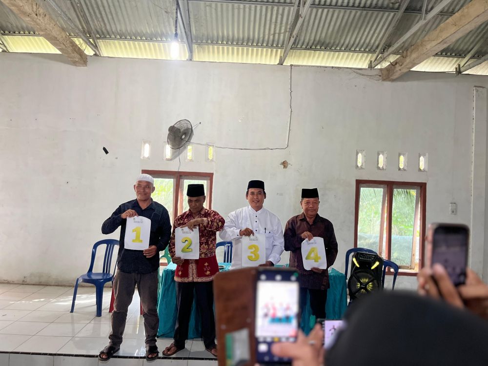 Empat Calon Kepala Dusun Bertarung di Pilrio Danau Bungo, Polisi Siaga Kawal Keamanan