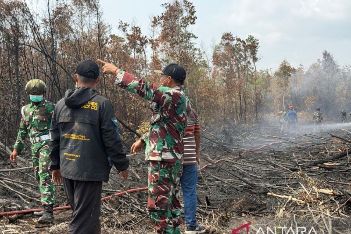 Bupati Belitung Apresiasi Batalyon TP 845 dan Kodim 0414 Padamkan Karhutla di Desa Keciput, Sijuk