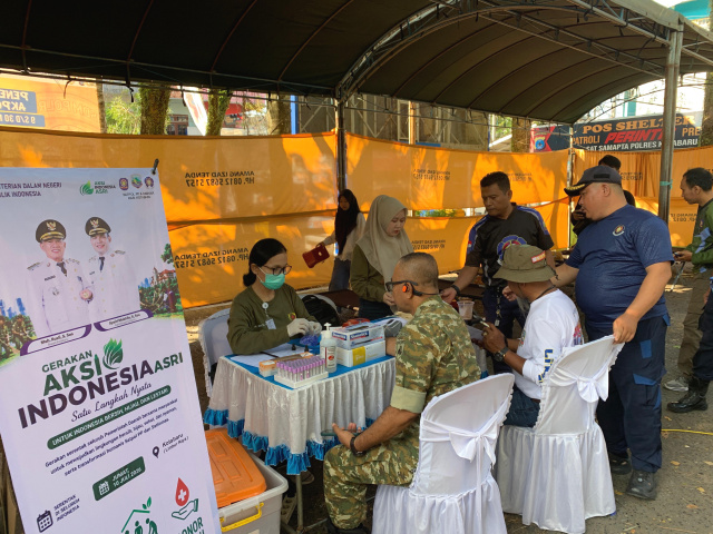 Satpol PP Kotabaru Gelar Pasar Murah hingga Donor Darah di Gerakan Nasional Aksi Indonesia ASRI