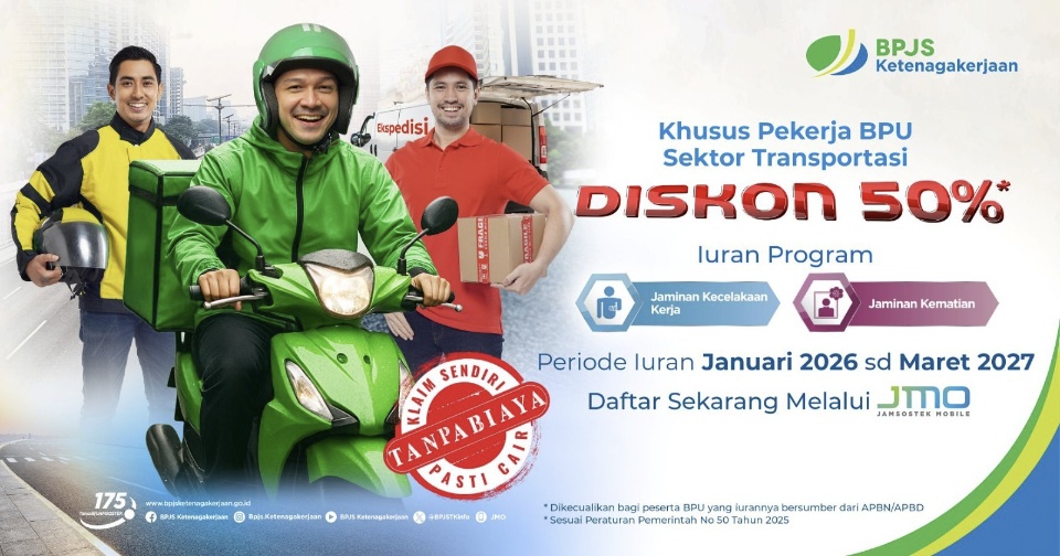 Pekerja Mandiri di Sarolangun Bisa Dapat Potongan Iuran BPJS Ketenagakerjaan 50 Persen, Ini Periode dan Syaratnya