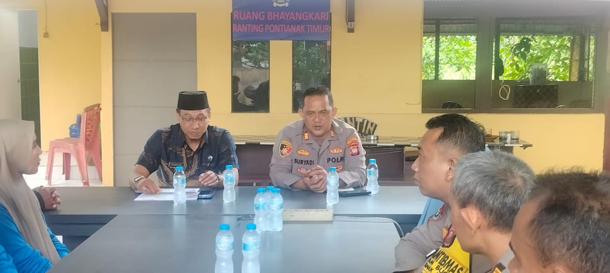 Kapolsek Pontianak Timur dan BNN Kalbar Sepakat Perkuat Sosialisasi Rehabilitasi Pengguna Narkoba, Bukan Sekadar Hukum