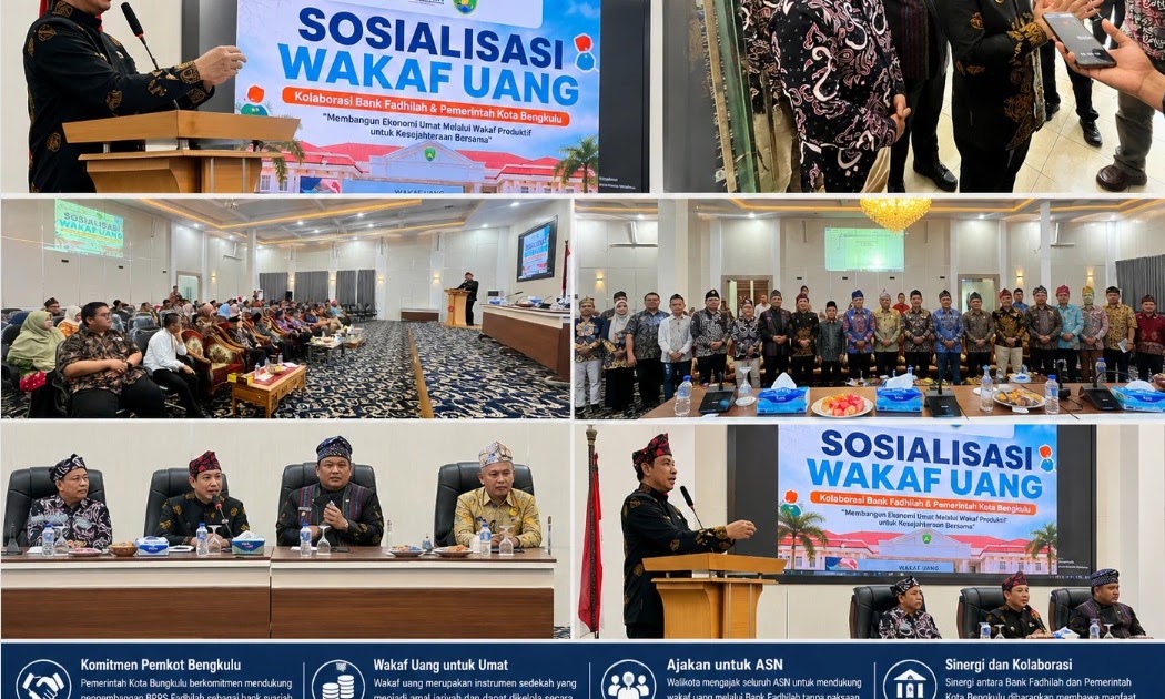 Walikota Bengkulu Ajak ASN Wakaf Uang Lewat Bank Fadhilah, Direktur Utama Sebut Izin Resmi dari Kemenag