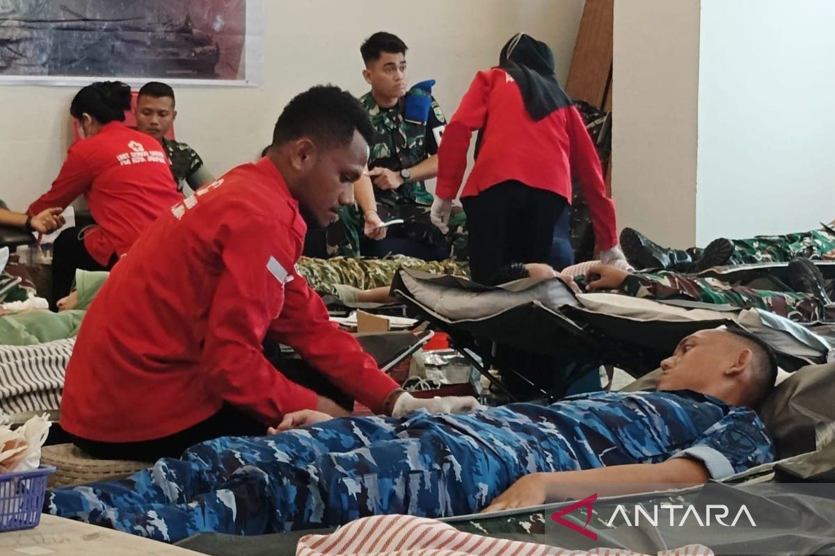Kodam XVII Cenderawasih Kumpulkan 1.415 Kantong Darah di Tiga Provinsi Papua untuk HUT ke-81 TNI