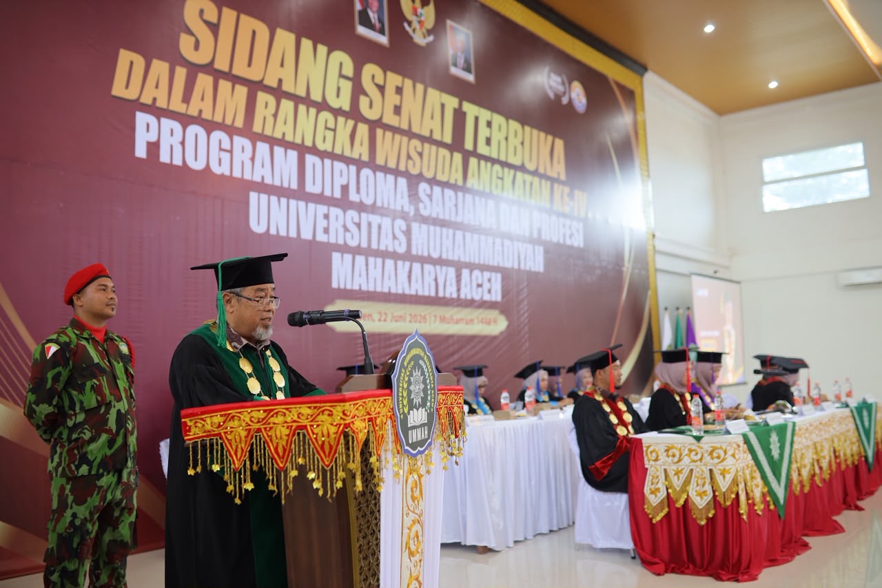 104 Lulusan UMMAH Bireuen Diwisuda, Rektor Ingatkan Ijazah Bukan Lagi Satu-satunya Ukuran Sukses