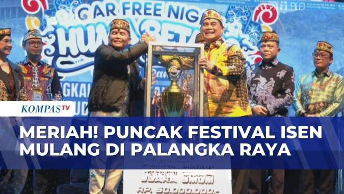 Puncak Festival Budaya Isen Mulang 2026 di Palangka Raya, Ribuan Warga Padati Bundaran Besar Saksikan Tarian Dayak hingga Konser Tipe-X