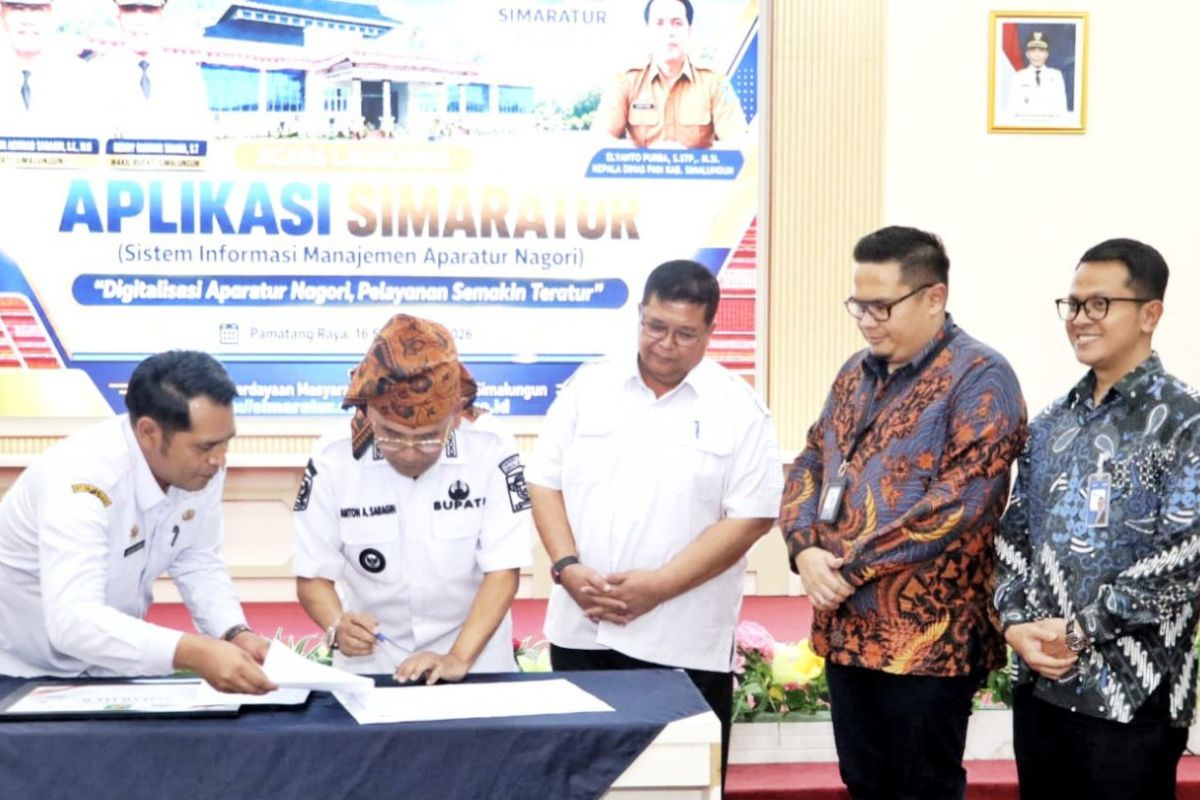 Pemkab Simalungun Luncurkan Simaratur, Sistem Data Aparatur Nagori Terintegrasi Mulai 2026