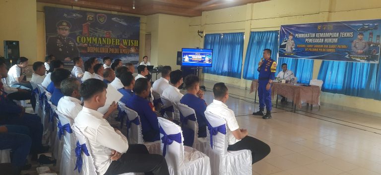 14 Laporan Polisi Ditangani Ditpolairud Sumsel dalam Beberapa Bulan, Personel Gakkum dan Patroli Diberi Pelatihan Hukum Terbaru