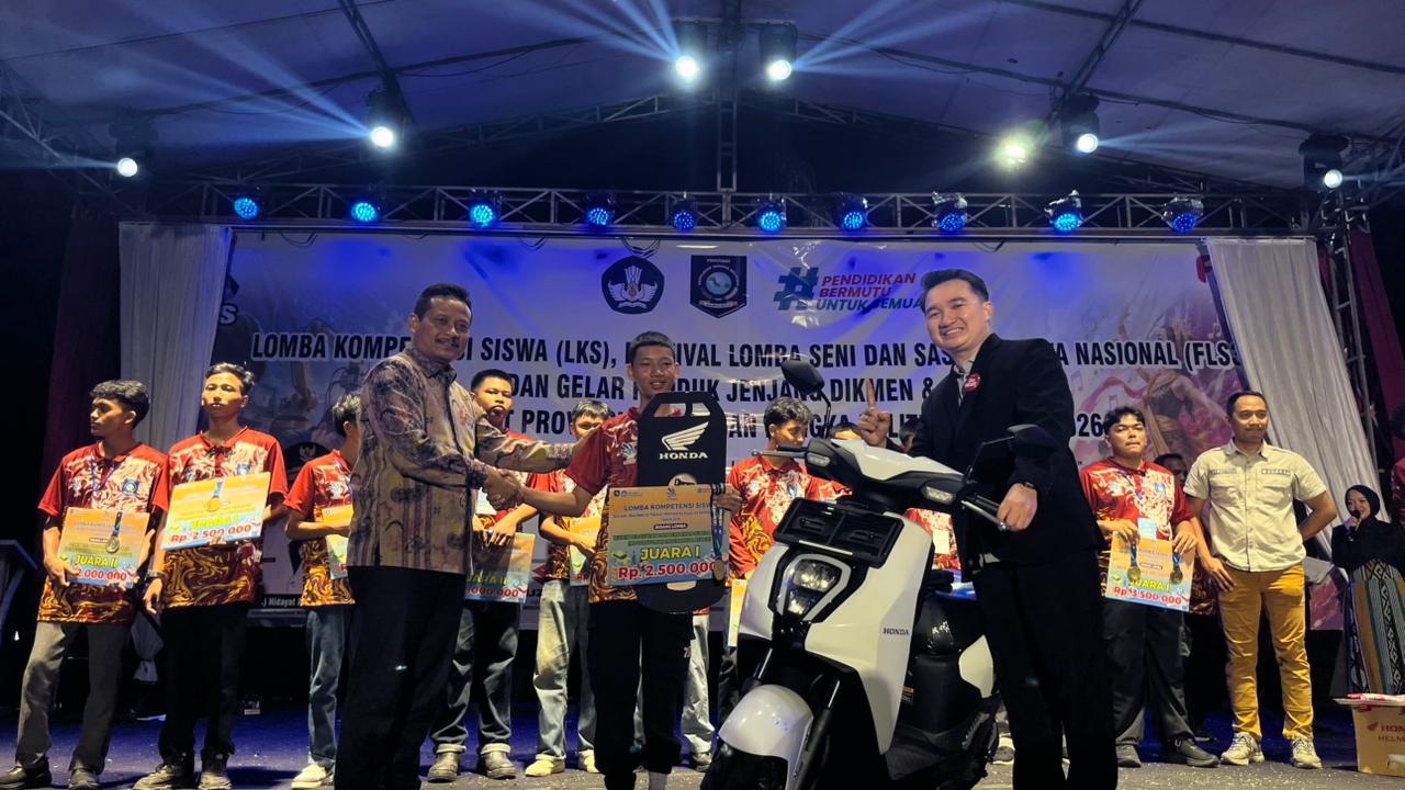 Honda Babel Hadiahi Motor untuk Juara Lomba Kompetisi Siswa Se-Bangka Belitung, Ini Kata Marketing Manager