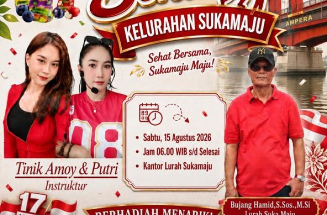 Warga Sukamaju Palembang Siap Ramaikan Jalan Sehat HUT ke-81 RI, Berhadiah Doorprize Menarik