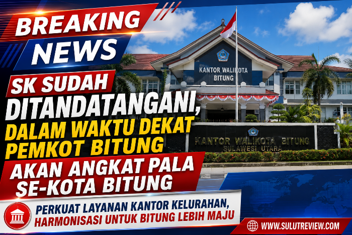 SK Pengangkatan Pala se-Kota Bitung Sudah Diteken Wali Kota, Pelantikan Digelar Agustus 2026