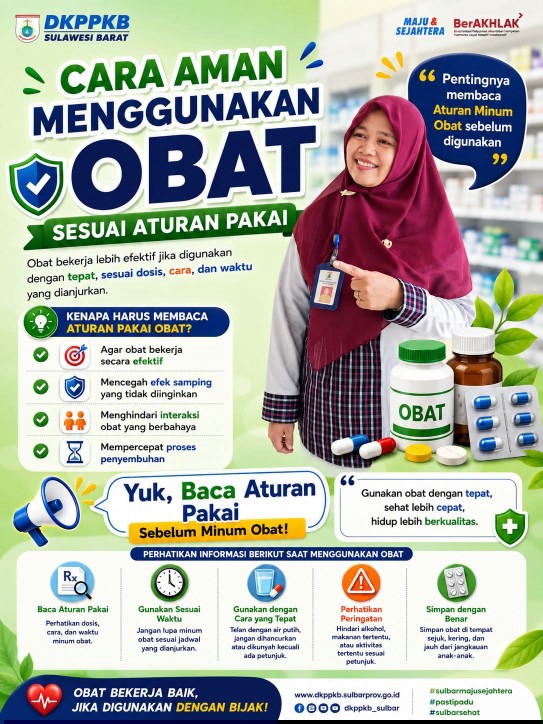 Bijak Gunakan Obat, Baca Aturan Pakai: Imbauan Pemkab Majene untuk Cegah Efek Samping Berbahaya