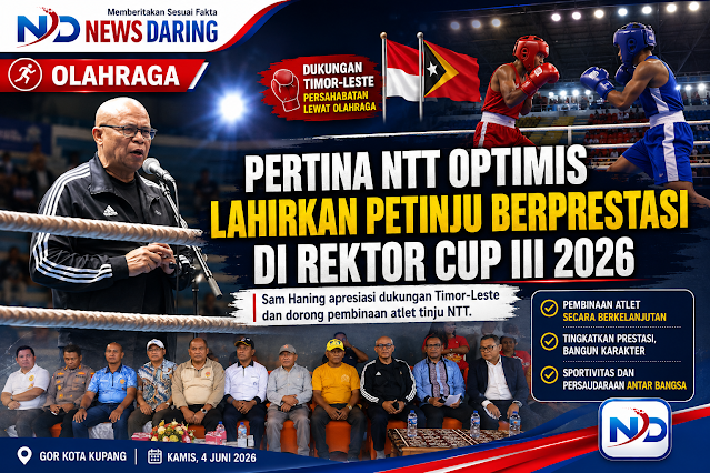 PERTINA NTT Buka Turnamen Tinju Rektor Cup III di Kupang, Atlet Timor-Leste Ikut Serta Perkuat Persahabatan