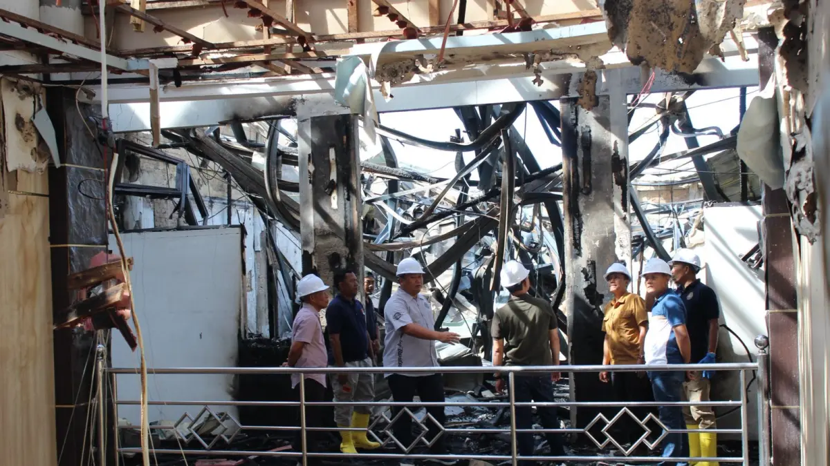 Kebakaran Hanguskan Sebagian Gedung Utama Kantor Bupati Bulungan, Polresta Masih Selidiki Sumber Api