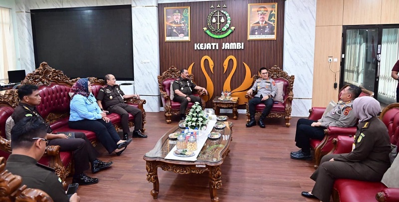 Kapolda Jambi dan Kajati Sepakati Penguatan Sinergi Penanganan Perkara Pidana, Sasar Implementasi KUHP Baru