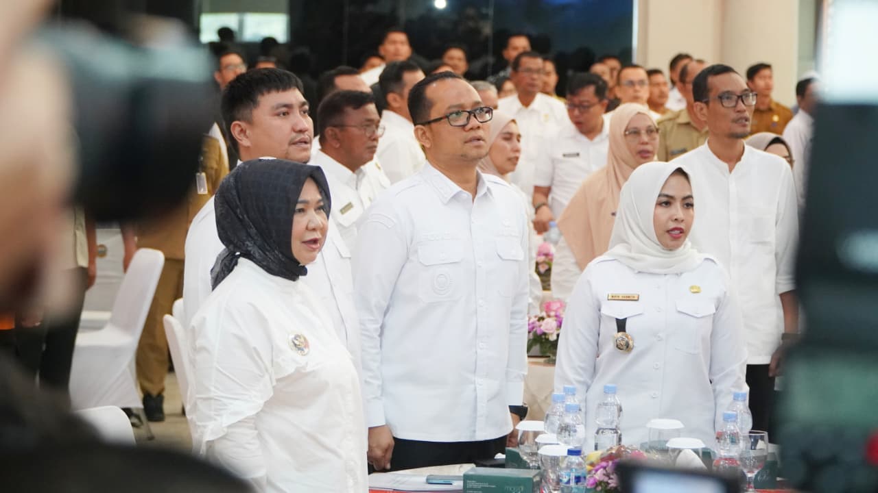 Plt Bupati Langkat Tiorita Surbakti Ikuti Rakor TKD Tambahan, Pemkab Diminta Optimalkan Dana Pemulihan Bencana