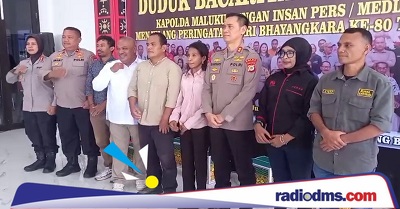 Kapolda Maluku Ajak Insan Pers dan Masyarakat Duduk Bacarita Cegah Konflik Sosial Jelang Hari Bhayangkara ke-80