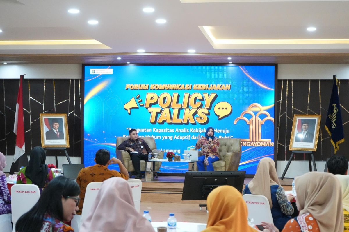 Kanwil Kemenkum Lampung Gelar Policy Talks, Analis Kebijakan Didorong Susun Rekomendasi Berbasis Data