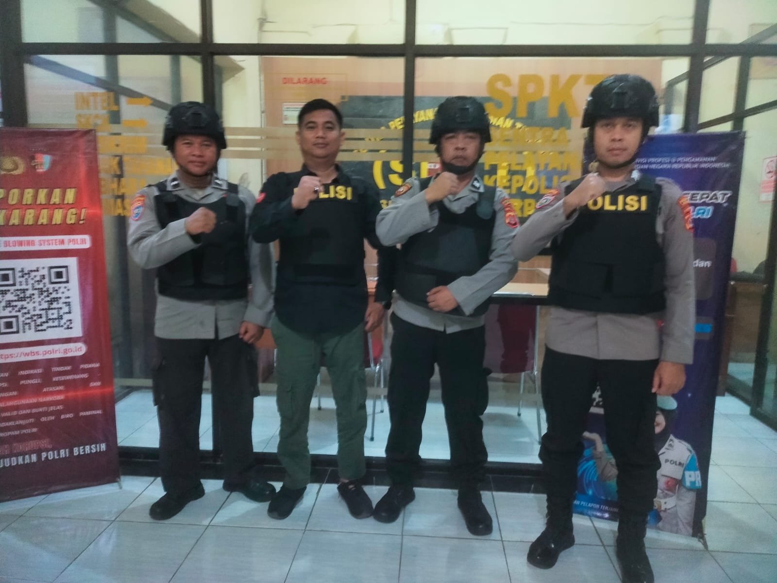 Polsek Rangkasbitung Polres Lebak Perketat Penjagaan Markas Antisipasi Orang Tak Dikenal, Personel Siaga Penuh