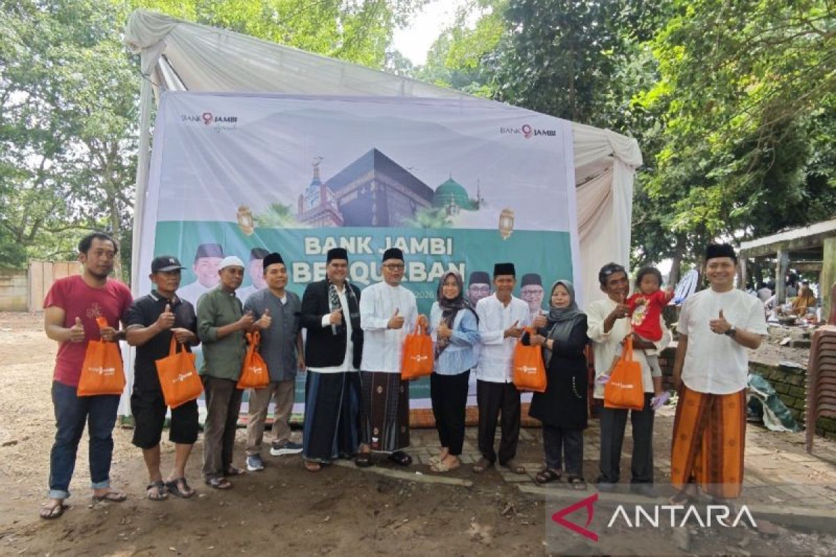 Bank Jambi Kurban 47 Ekor Hewan Idul Adha 1447 H, 42 Sapi dan 5 Kambing Dibagikan ke Warga