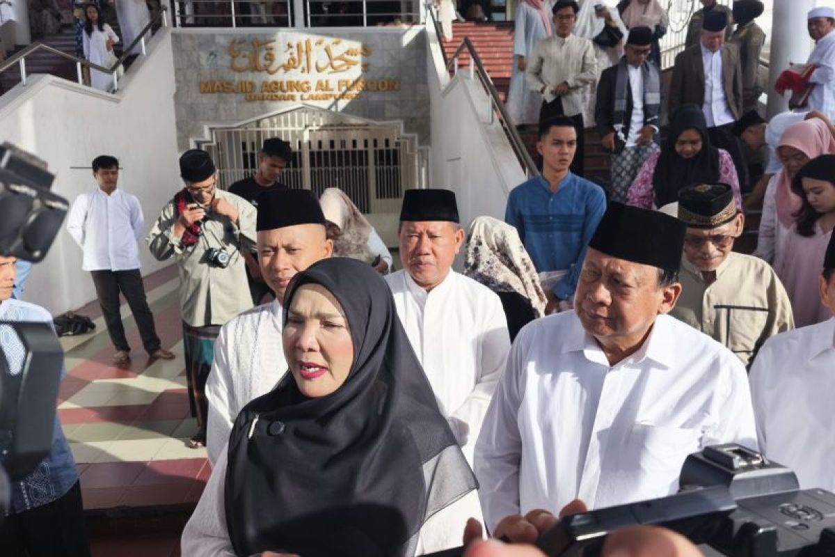 Wali Kota Bandarlampung Eva Dwiana Ajak Warga Perkuat Gotong Royong dan Ikhlas di Momen Idul Adha