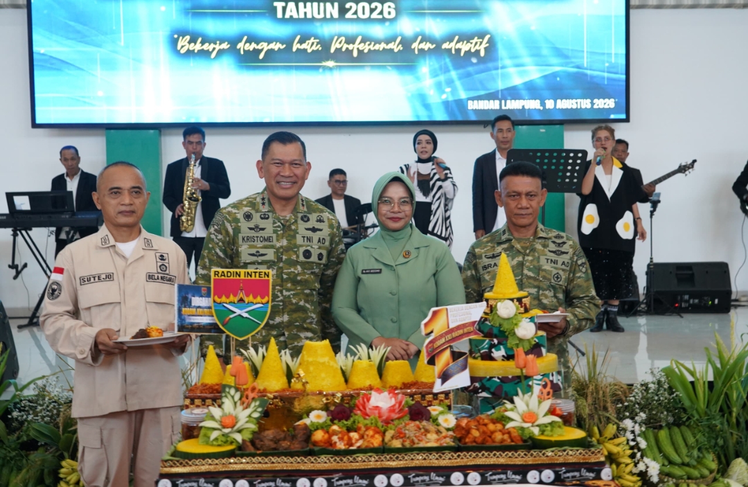 HUT ke-1 Kodam XXI/Radin Inten, Pangdam Kristomei Sianturi Tekankan Pengabdian Ikhlas dan Perkuat Sinergi Forkopimda Lampung-Bengkulu