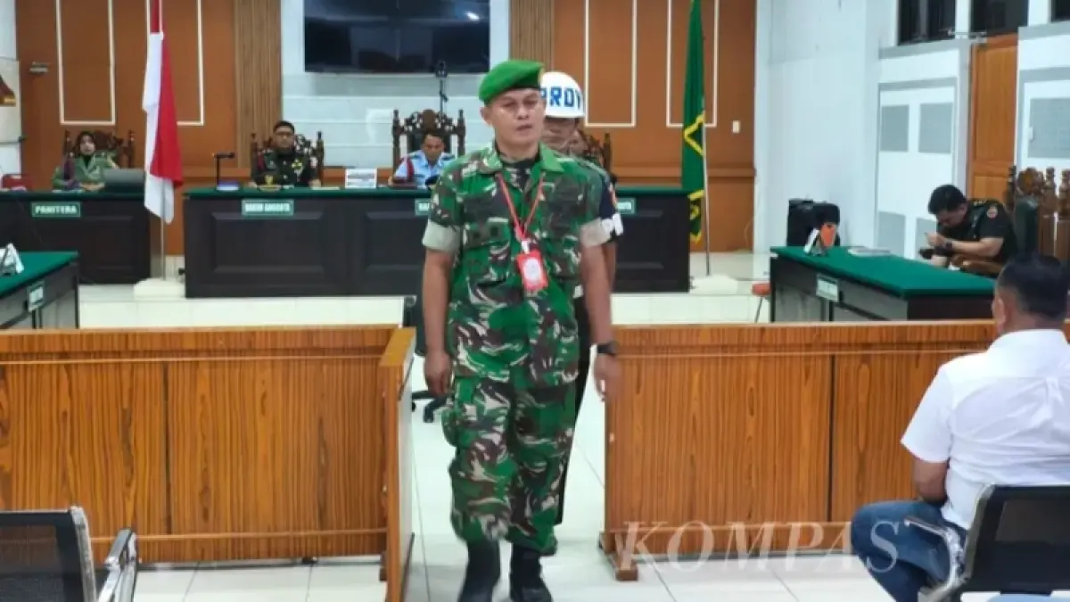 Vonis 10 Bulan Sertu Riza Pahlivi Penganiaya Pelajar Hingga Tewas Dinilai Ringan, Publik Soroti Hukuman di Pengadilan Militer