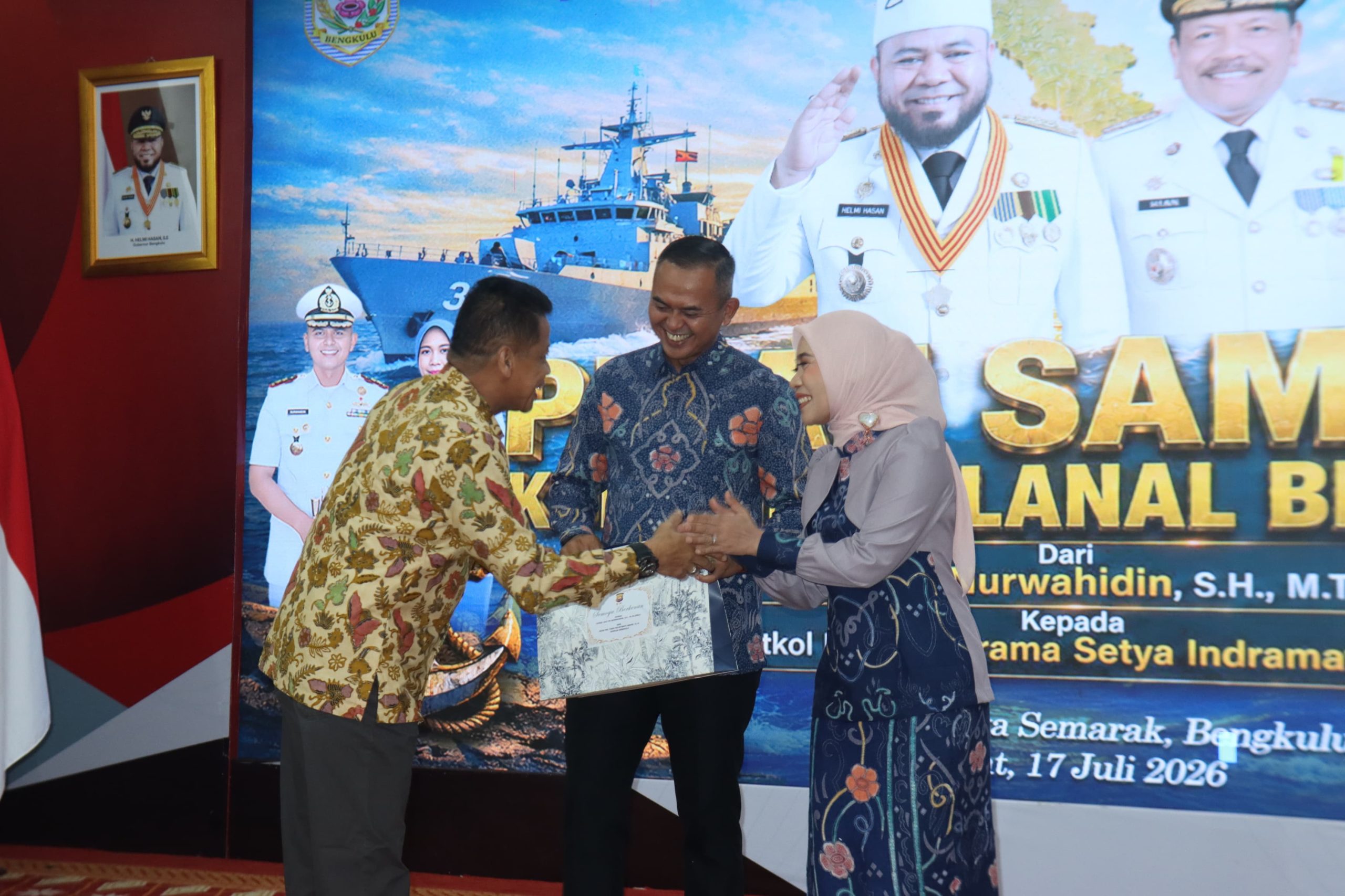 Wakapolda Bengkulu Hadiri Pisah Sambut Danlanal, Sinergi TNI-Polri Kunci Stabilitas Daerah