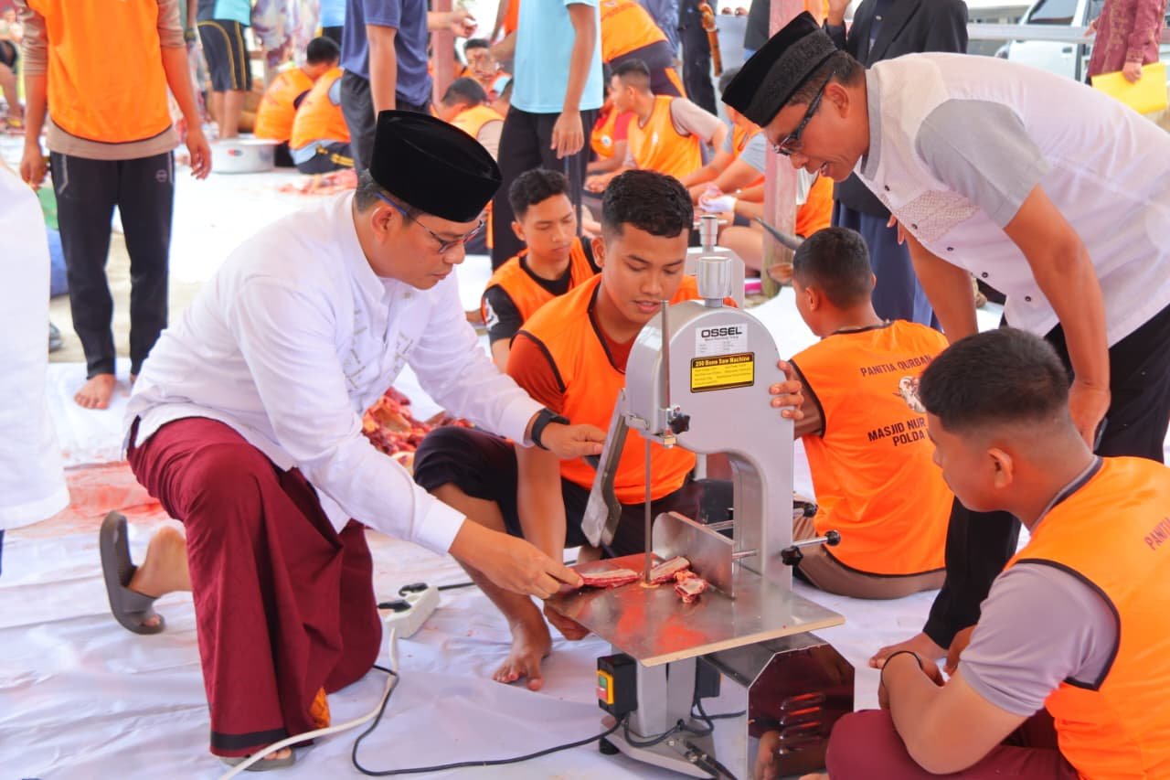 Polda Kalimantan Utara Potong 67 Ekor Hewan Kurban saat Idul Adha 1447 H, Kapolda: Wujud Kepedulian Sosial