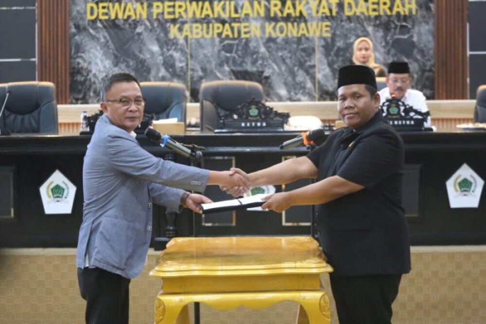 DPRD Konawe Terima Ranperda Pertanggungjawaban APBD 2025 dari Bupati Yusran Akbar, Enam Fraksi Setujui Pembahasan