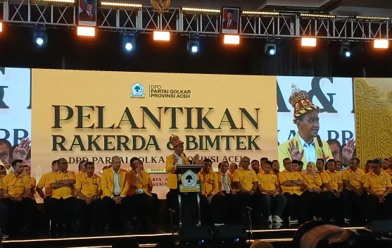 Bahlil Lahadalia Lantik Pengurus Golkar Aceh, Instruksikan Dua Agenda Besar: Tambah Kursi dan Dukung Prabowo-Gibran