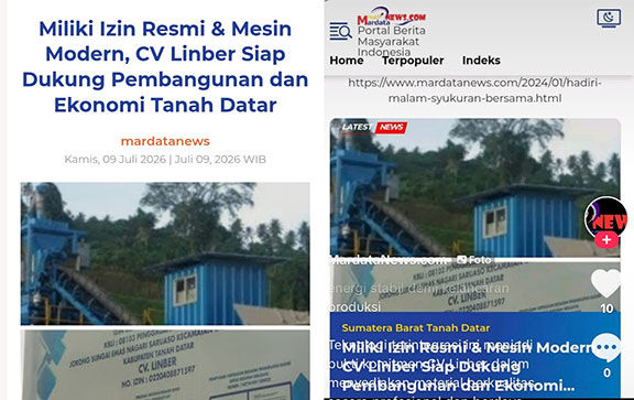 Sengketa Izin Produksi ReadyMix dan Stone Crusher di Tanah Datar: CV. Linber Gandeng Media Lain untuk Klaim Legalitas