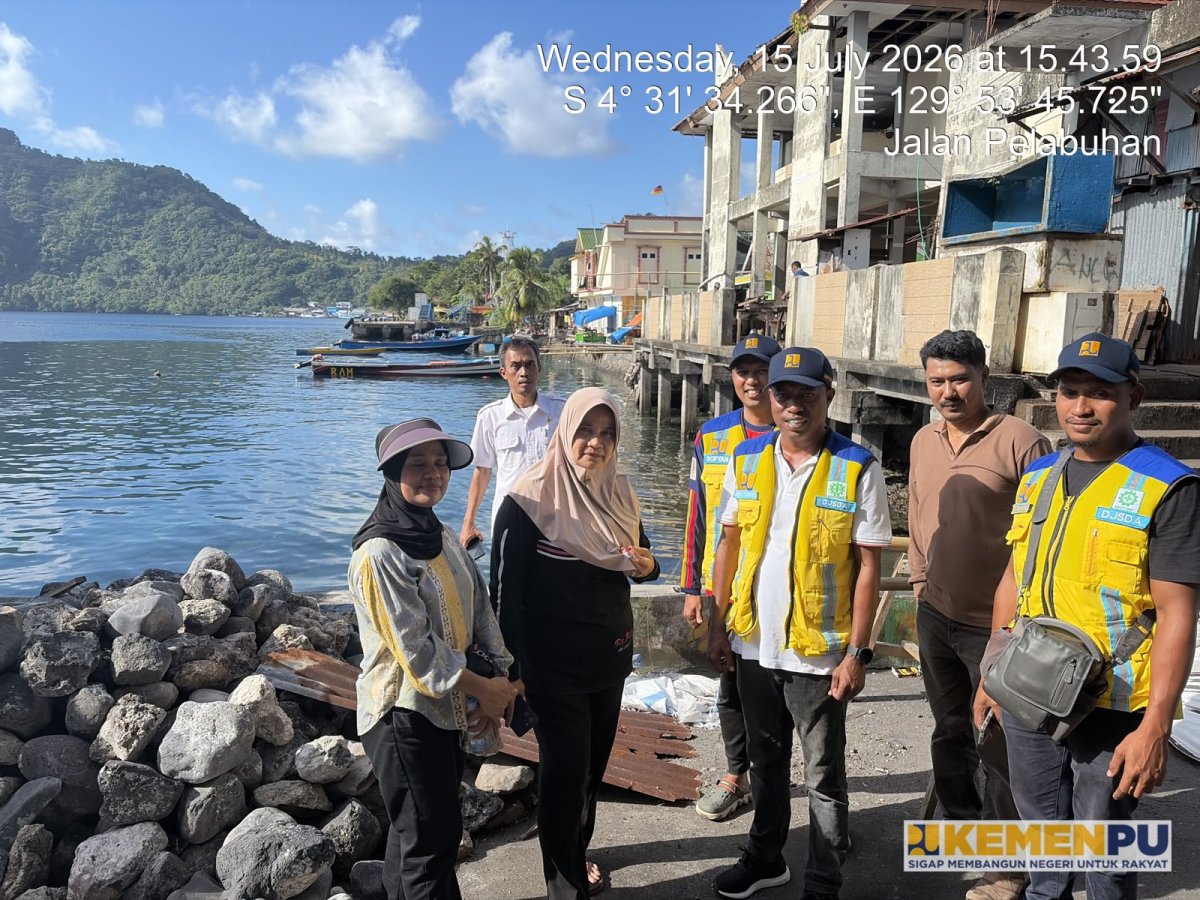BWS Maluku Turun ke Banda Neira Usai Bupati Maluku Tengah Usul Perbaikan Talud ke Menteri PU, 150 Meter Teridentifikasi
