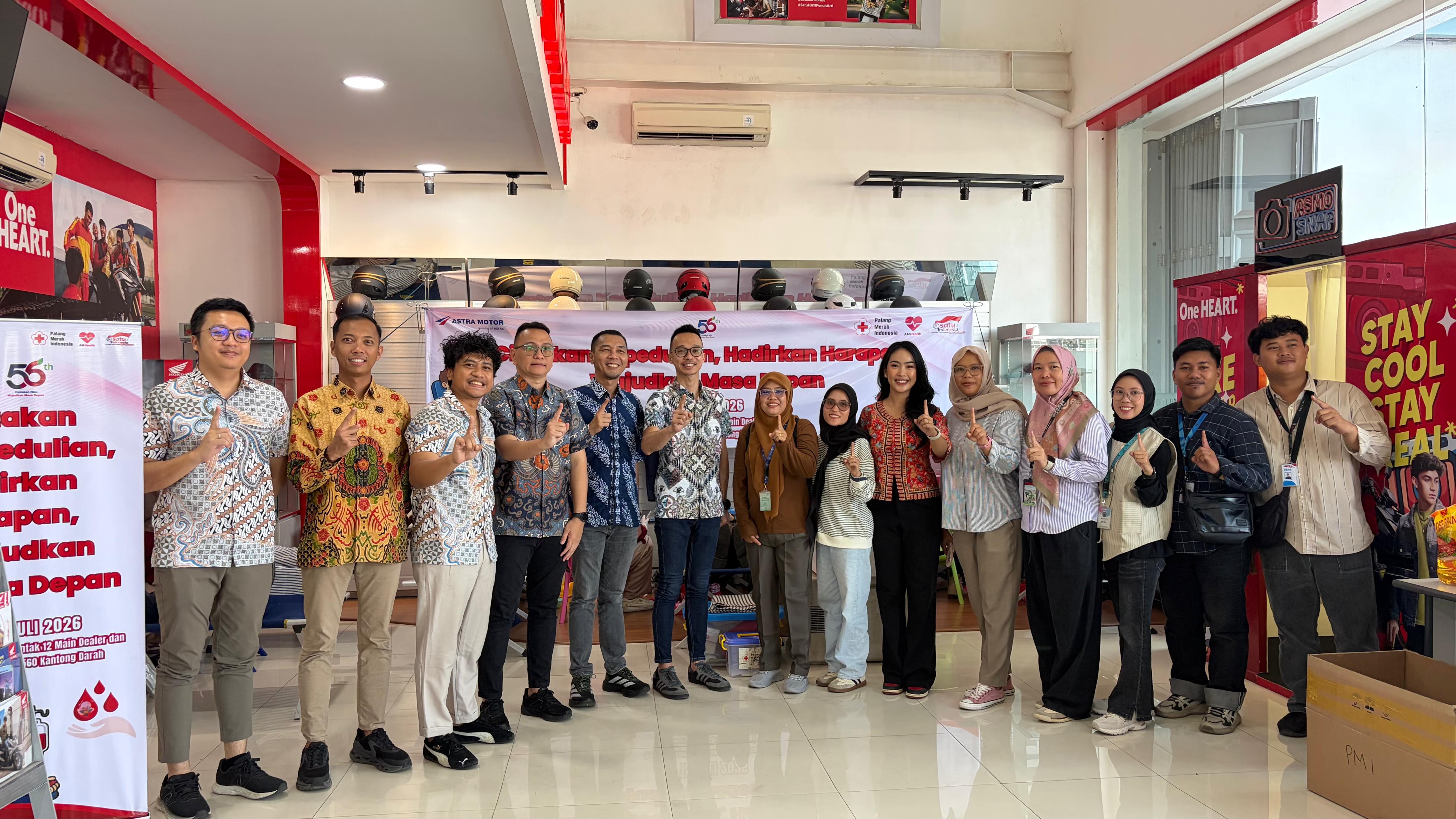 Gandeng Jurnalis, Astra Motor Bengkulu Kumpulkan 56 Kantong Darah di HUT ke-56