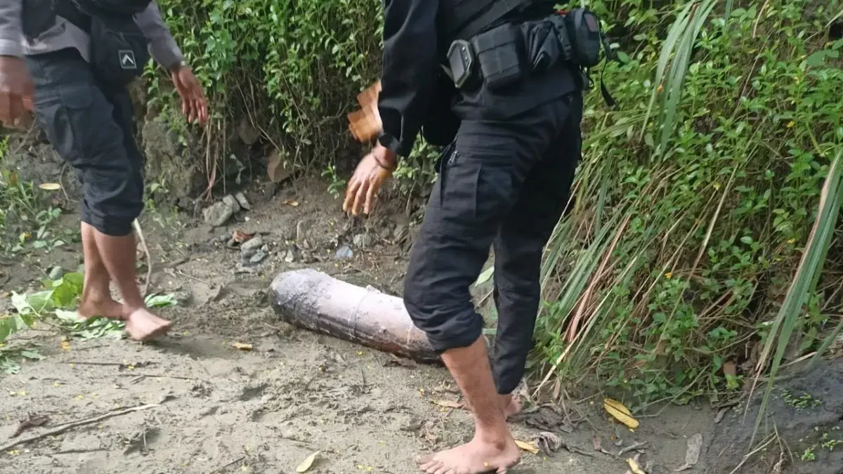 Warga Sentani Temukan Mortir Berasap Seberat 10 Kg Saat Mencari Ikan, Tim Gegana Berhasil Jinakkan
