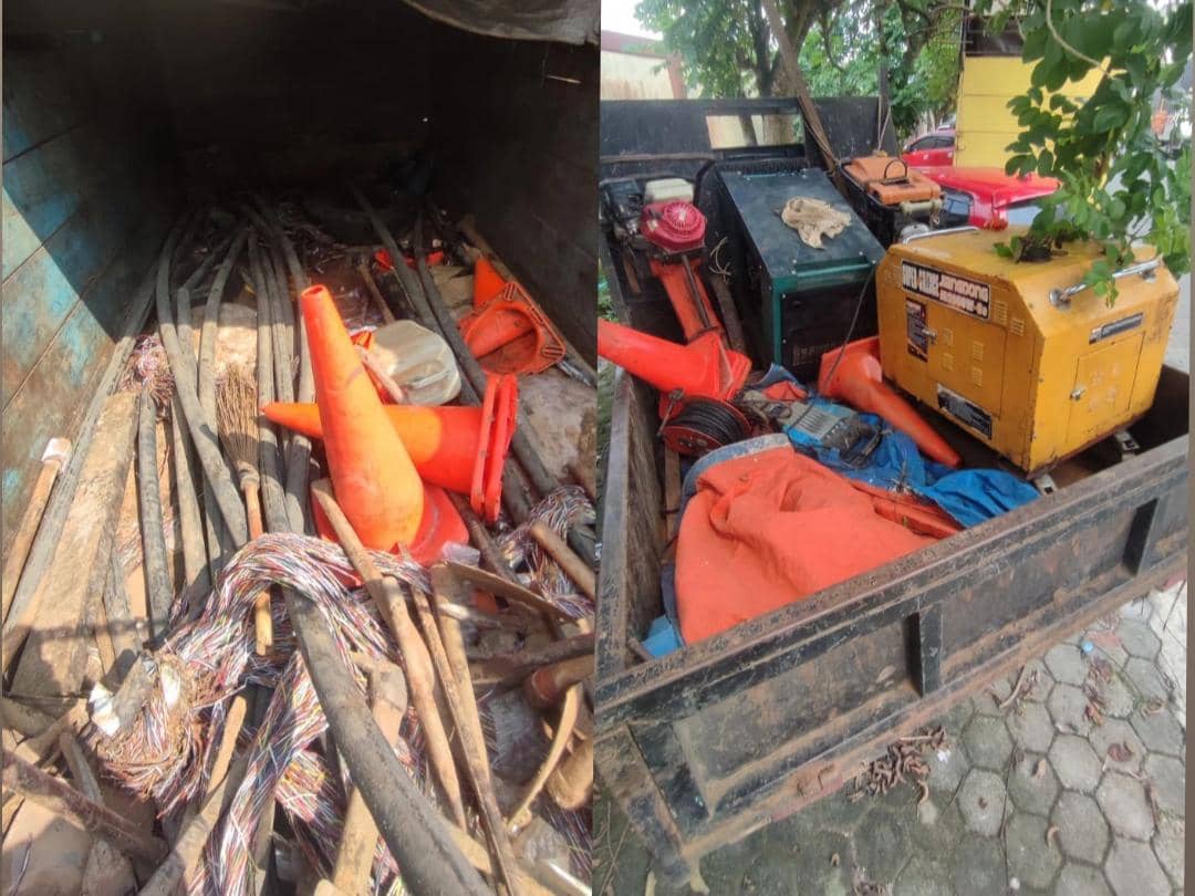 Beraksi Bak Pekerja Proyek, 29 Pelaku Sindikat Curi Kabel Telkom di Lampung Timur Dibekuk Polisi