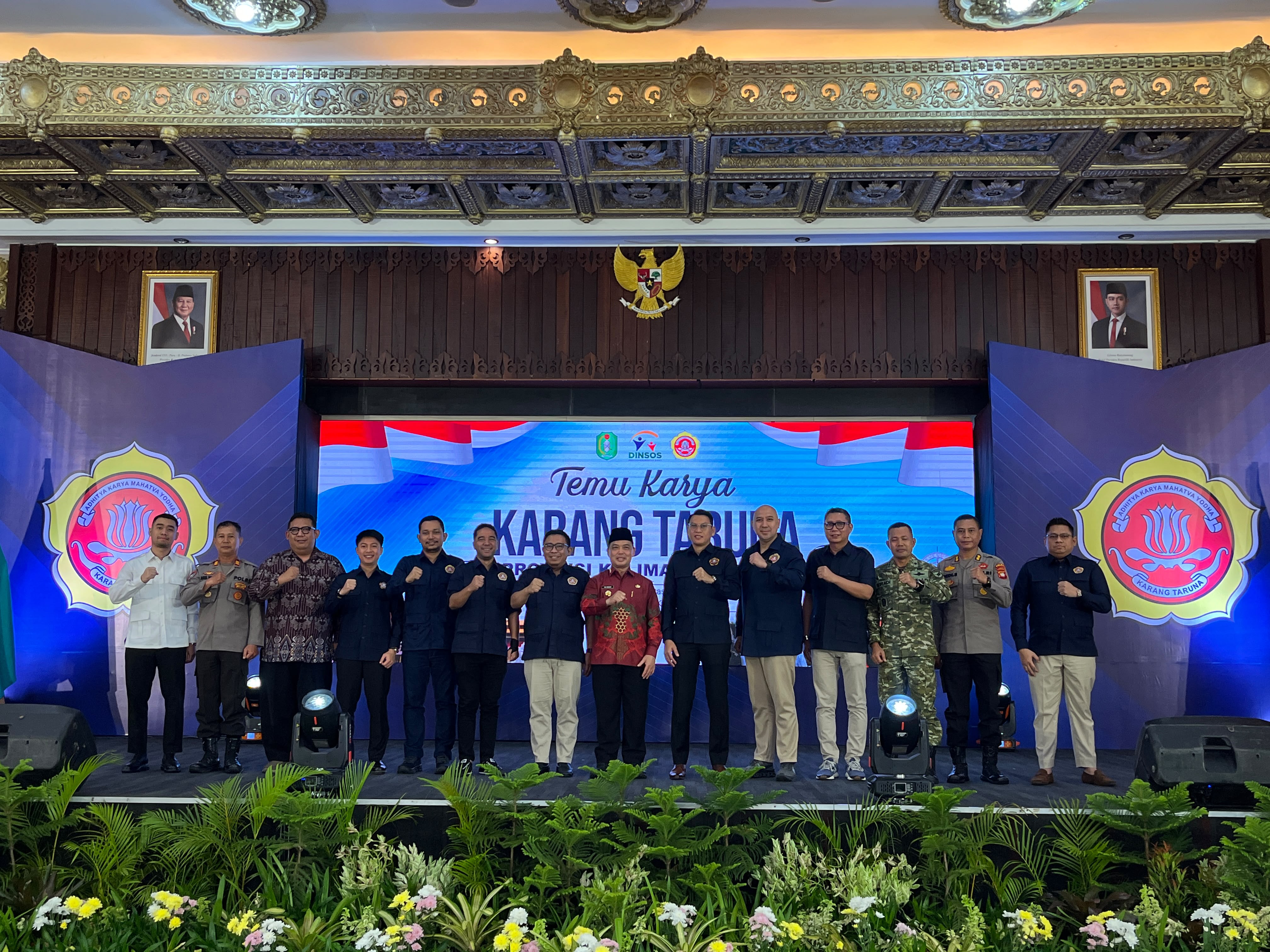 Gubernur Kalbar Ria Norsan Buka Temu Karya Karang Taruna, Bantuan Perahu Karet untuk Banjir Disiapkan