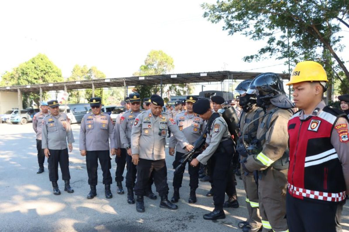 Polres Tanah Laut Siaga Karhutla 2026, Kapolres Ricky Boy Siallagan Perintahkan Personel Sterilkan Area Water Bombing