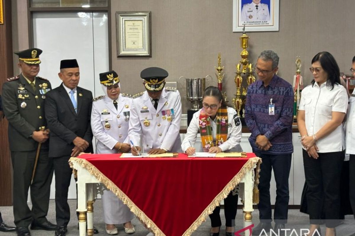 Pemkab Minahasa Gandeng Sidrap Jaga Stok Beras, Teken Kerja Sama B2B dengan Dua Pedagang Besar