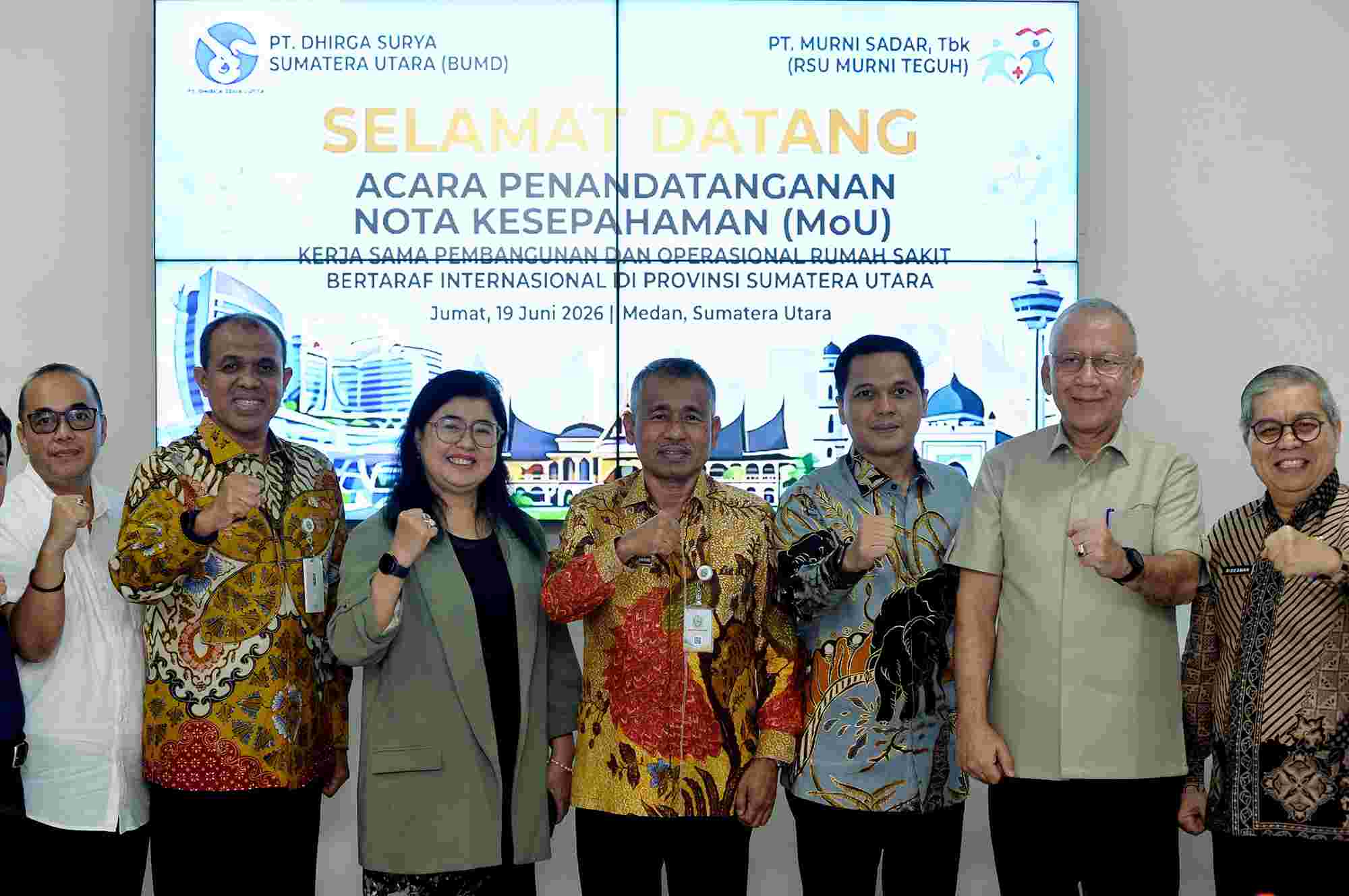 Pemprov Sumut Teken MoU dengan RS Murni Teguh dan PT Dhirga Surya, Target Wujudkan Rumah Sakit Kelas Dunia di Medan