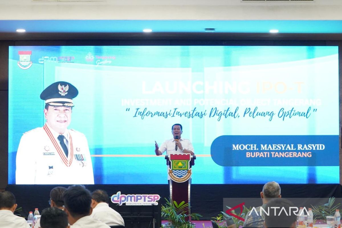 Pemkab Tangerang Luncurkan IPO-T, Platform Digital yang Sajikan Data Potensi Investasi Per Kecamatan