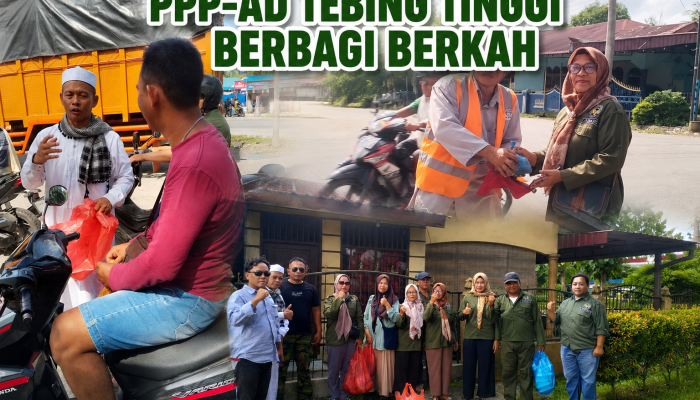 PPP-AD Tebing Tinggi Bagikan Ratusan Paket Nasi dan Beras untuk Fakir Miskin, Aksi Jumat Berkah Rutin Digelar