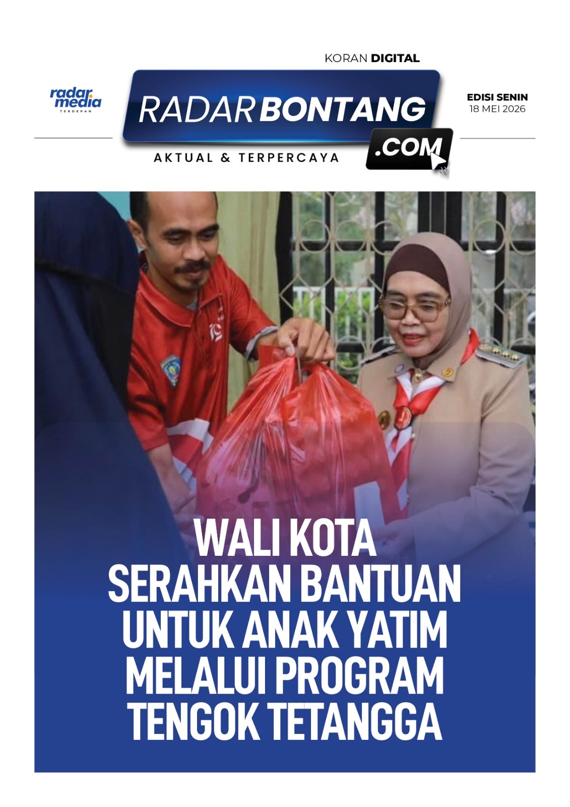 Wali Kota Bontang Salurkan Bantuan untuk Anak Yatim Lewat Program Tengok Tetangga, Puluhan Keluarga Terbantu