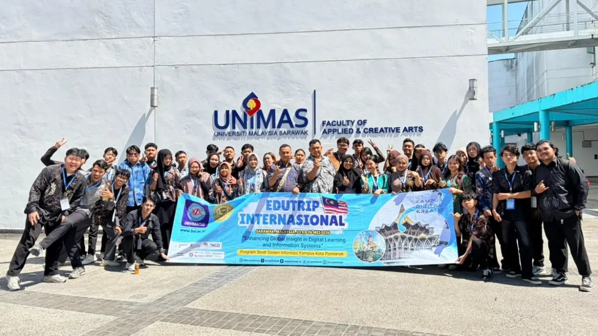 Mahasiswa Sistem Informasi UBSI Pontianak Pelajari Pengembangan Aplikasi Digital Lewat Edutrip ke FACA UNIMAS Malaysia