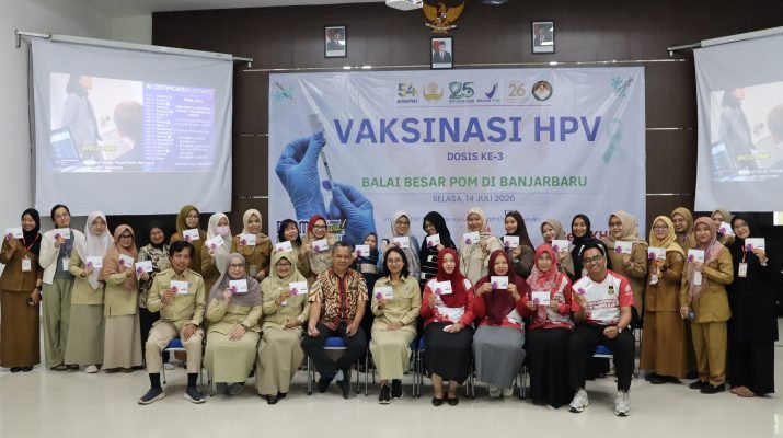 BBPOM Banjarbaru Berhasil Lampaui Target Vaksinasi HPV, Hampir 300 Perempuan Selesaikan Dosis Ketiga
