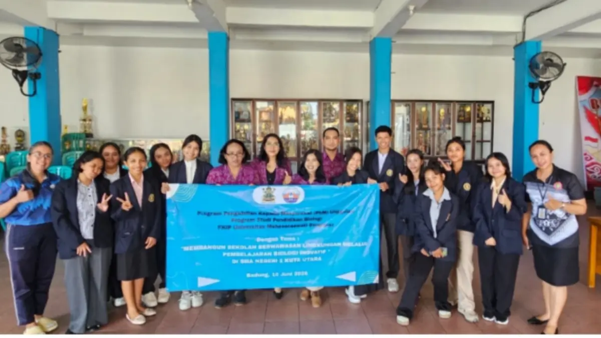 SMAN 1 Kuta Kini Punya Kebun Sekolah yang Bisa Dimakan, Siswa Belajar Biologi Lewat Sistem Vertikultur